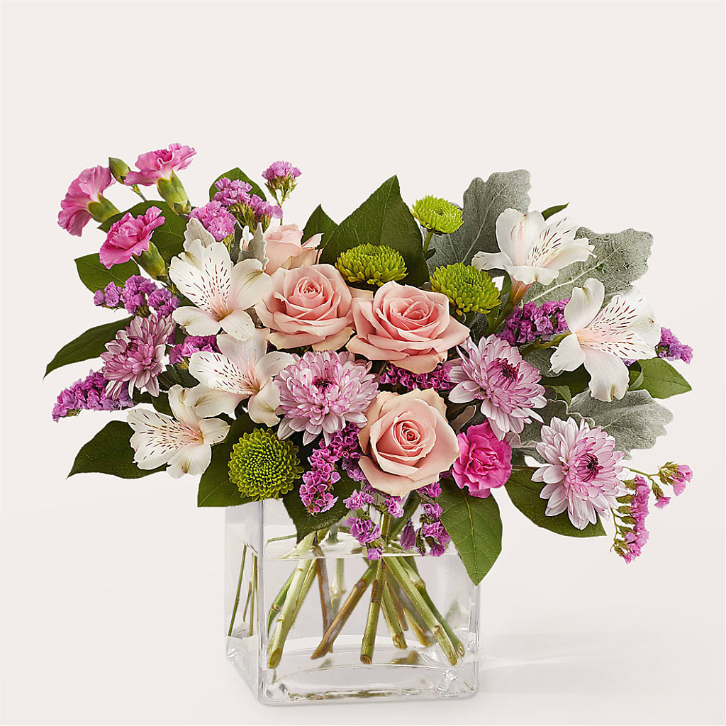 Pink Suede Bouquet – Enid Floral And Gifts, Enid OK