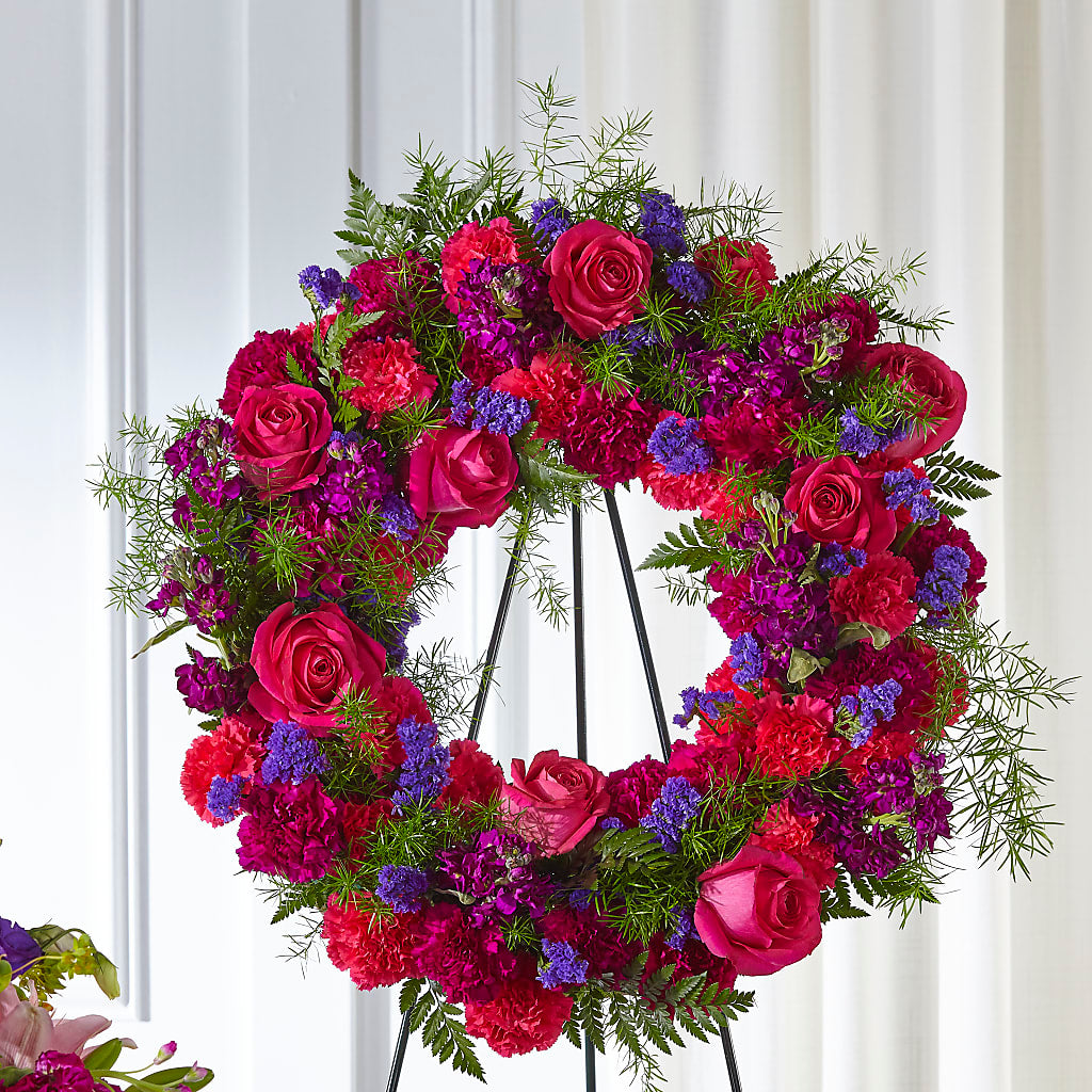 Calming Colors Wreath – Enid Floral And Gifts, Enid OK