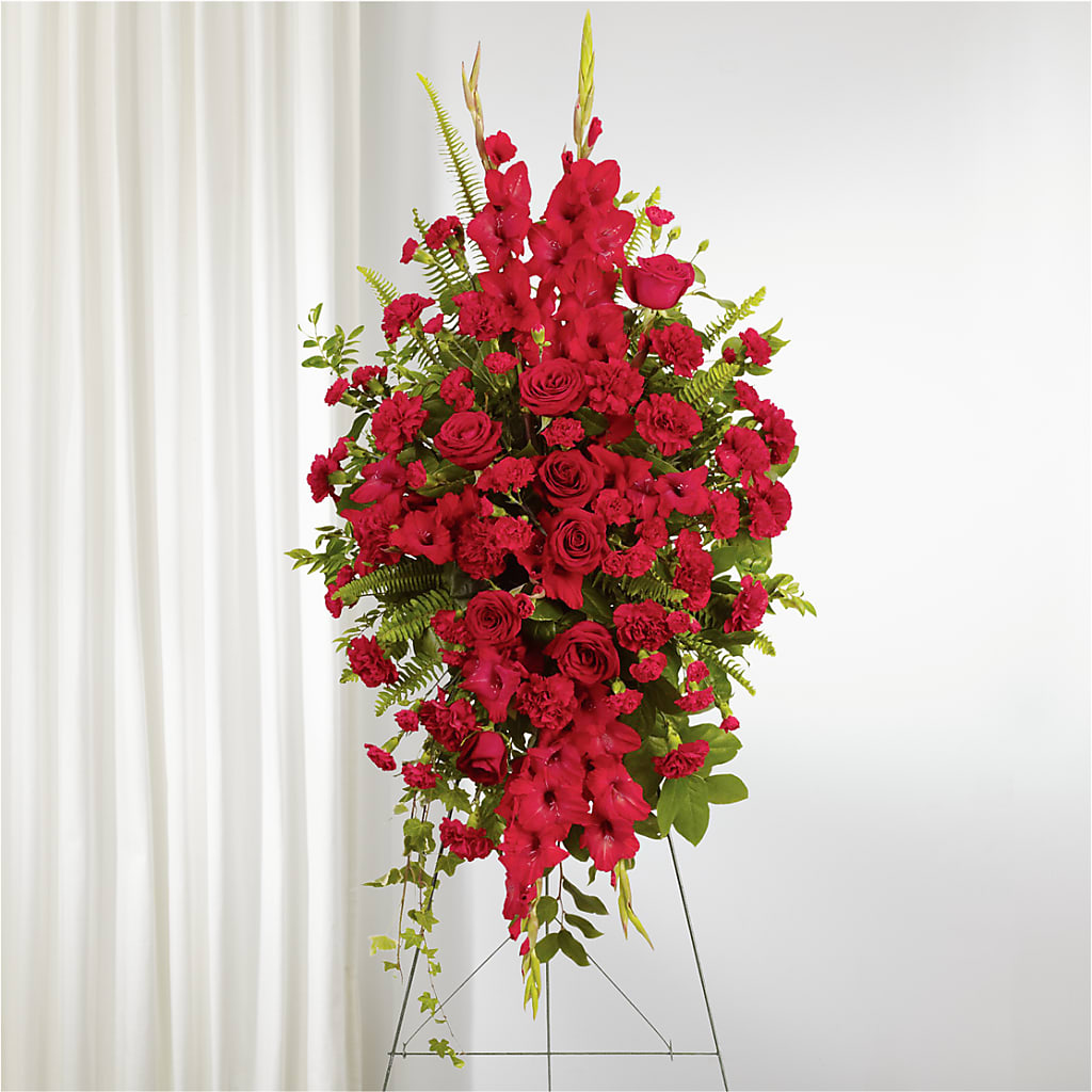 From the Heart Standing Spray – Enid Floral And Gifts, Enid OK
