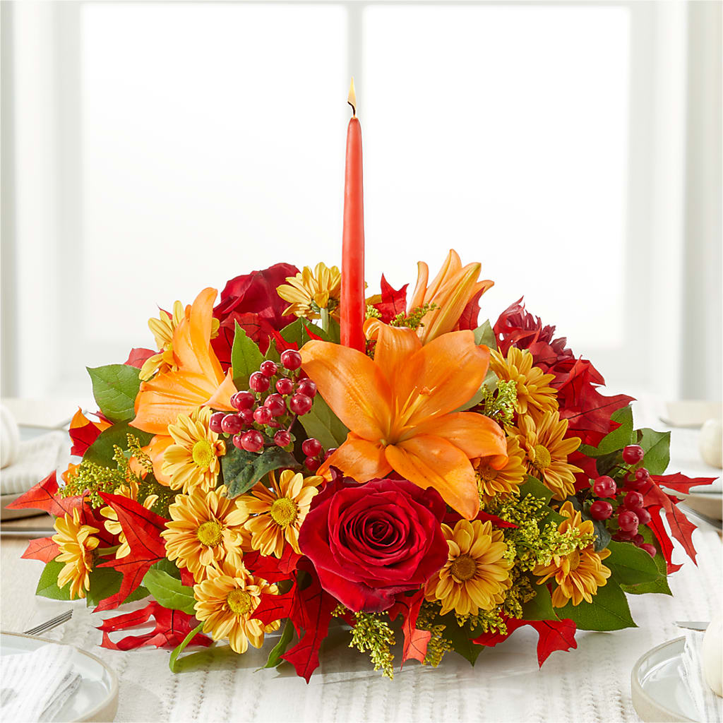 Autumn's Embrace Centerpiece – Enid Floral And Gifts, Enid OK