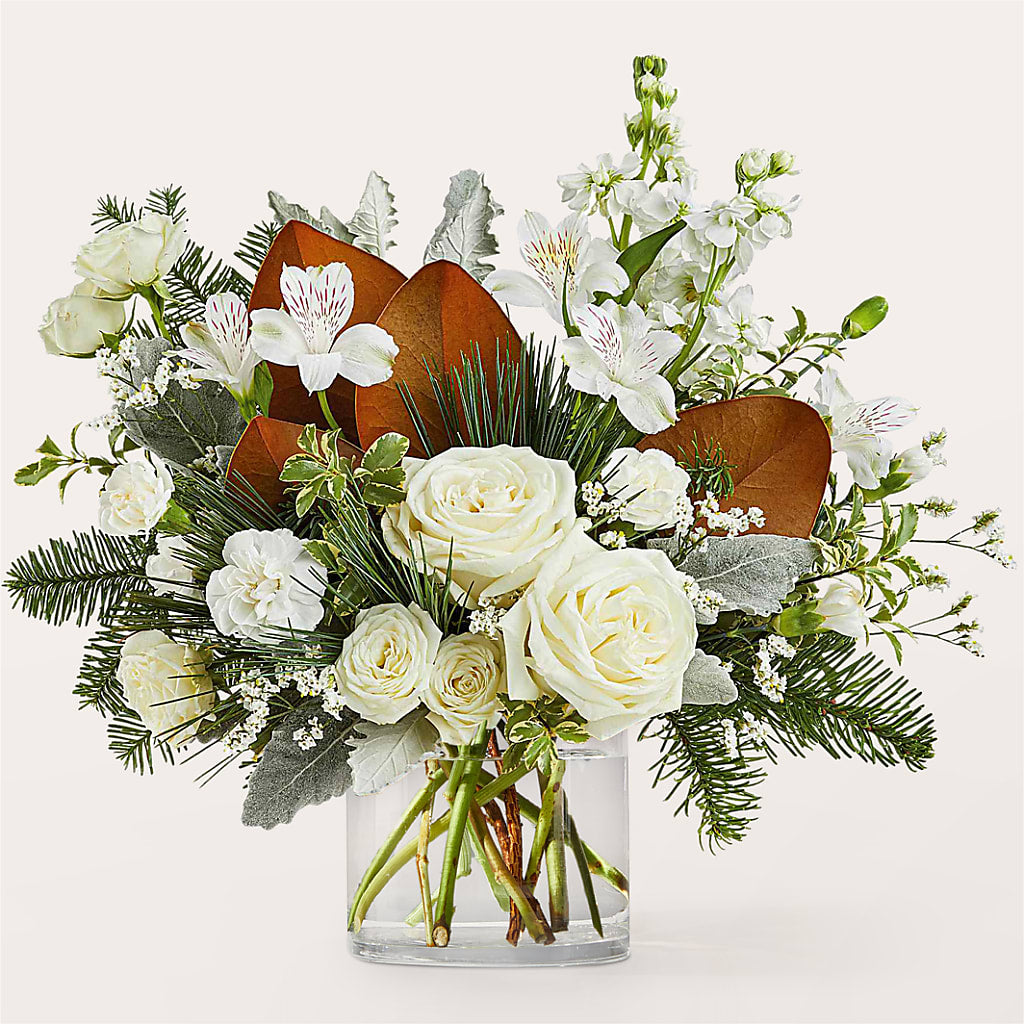 Fresh Snowfall Bouquet – Enid Floral And Gifts, Enid OK