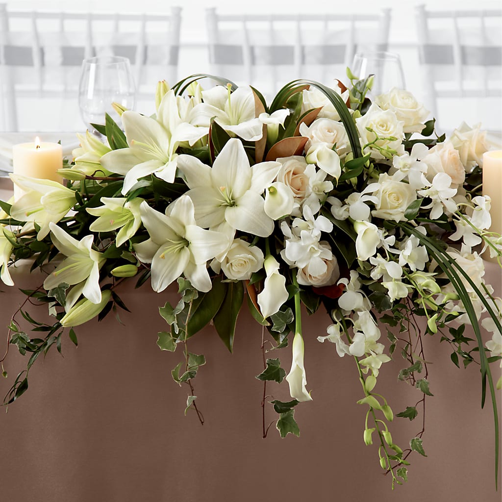 White Linen Arrangement – Enid Floral And Gifts, Enid OK