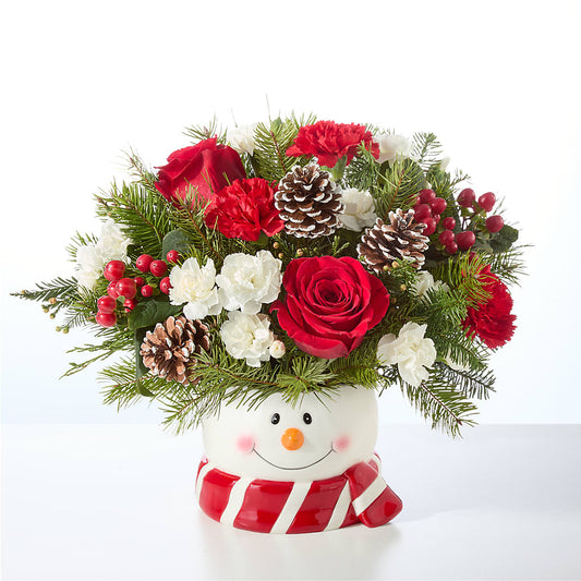 Jolly Snowman Bouquet –  Enid Floral And Gifts, Enid OK