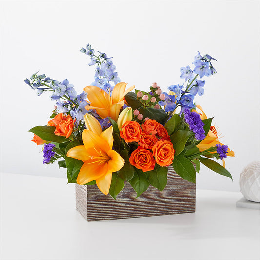 Bouquet Boîte Agrumes Éclatants