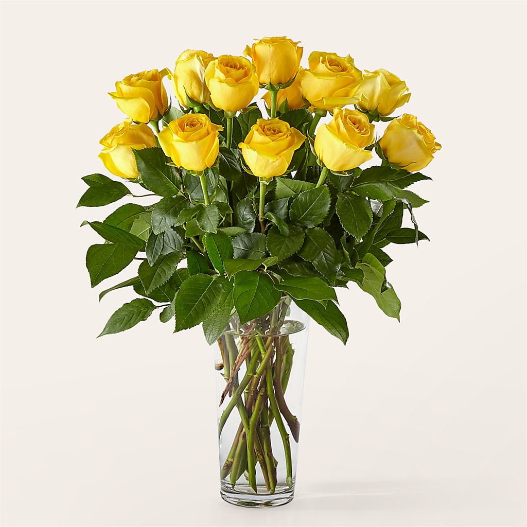 Long Stem Yellow Rose Bouquet –  Enid Floral And Gifts, Enid OK