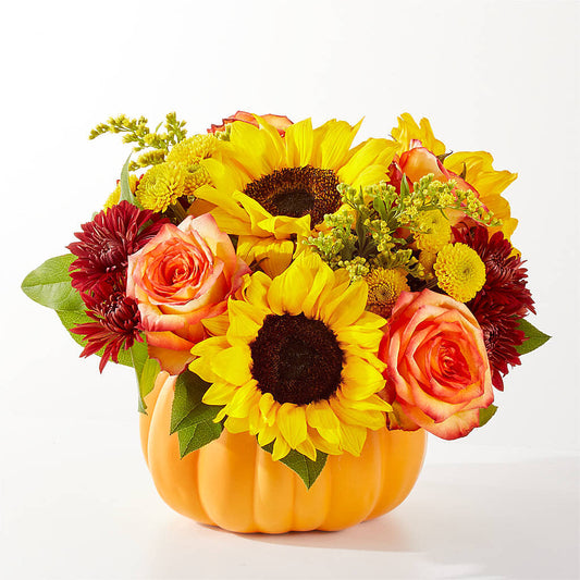 Golden Gourd Pumpkin Bouquet –  Enid Floral And Gifts, Enid OK