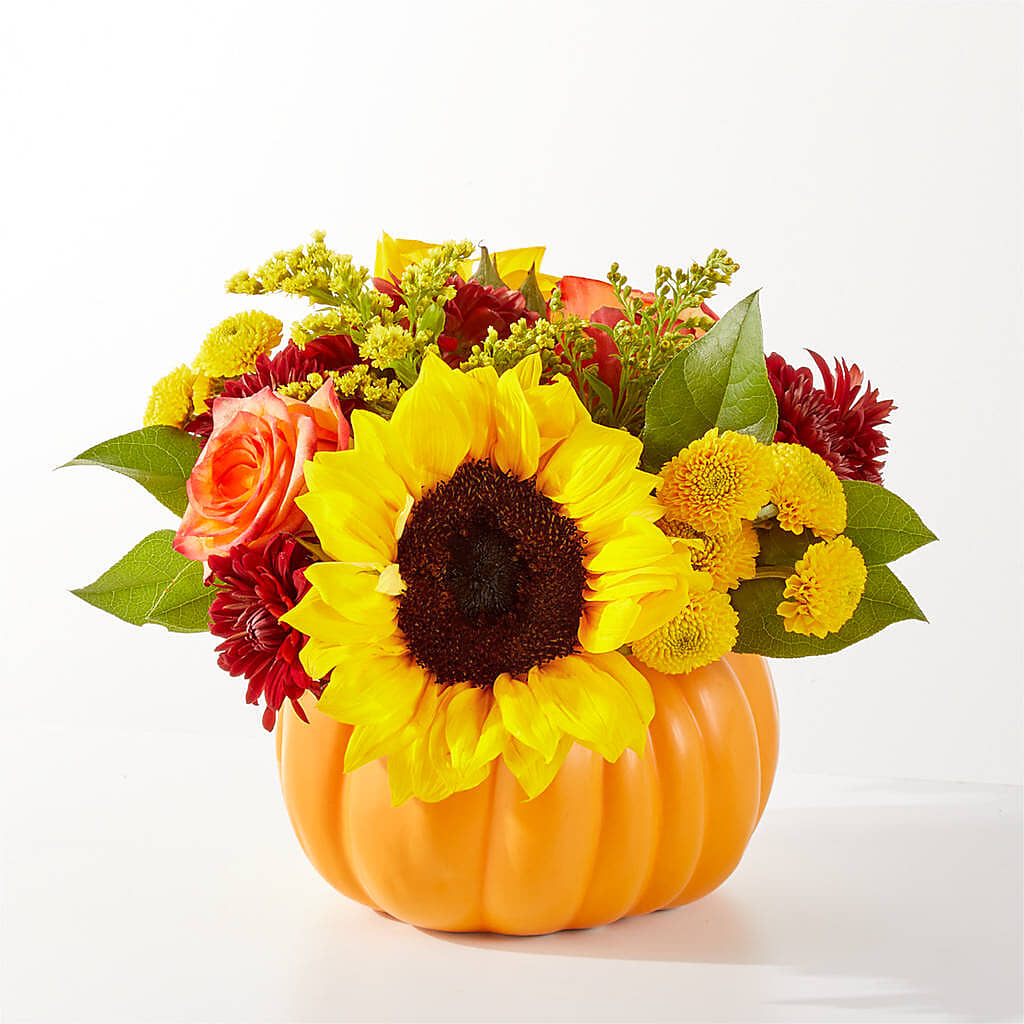 Golden Gourd Pumpkin Bouquet –  Enid Floral And Gifts, Enid OK