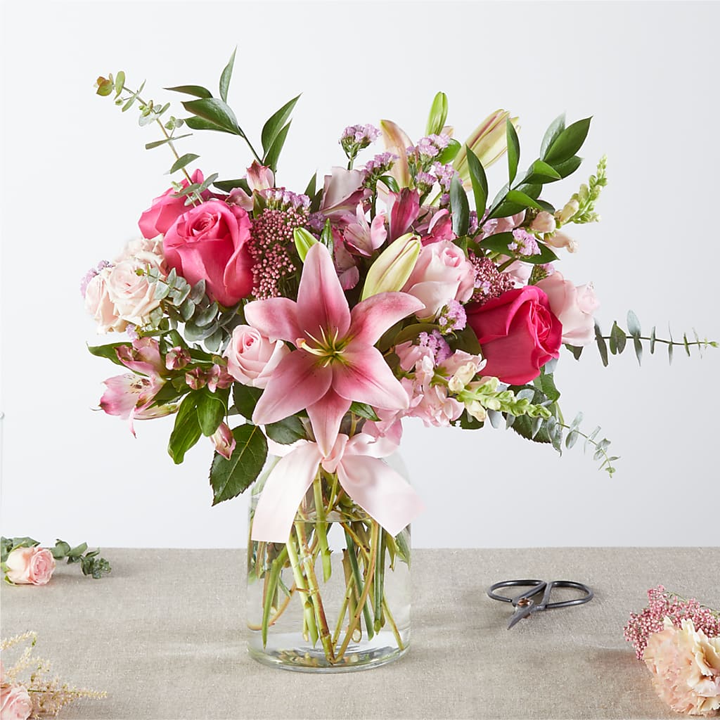 Ruban Rose - Une création de fleuriste