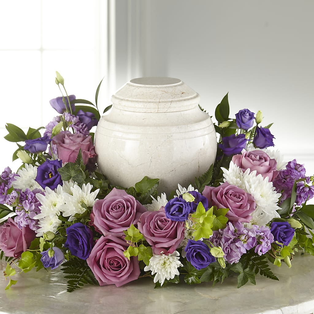 Blooming Sympathy Cremation Adornment –  Enid Floral And Gifts, Enid OK