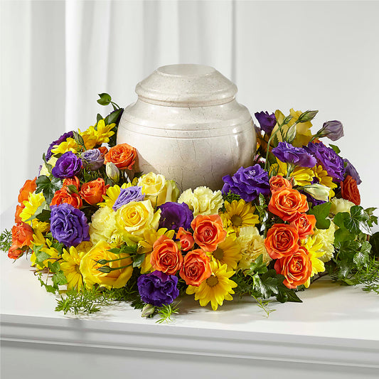 Adorno de Cremación Flores del Recuerdo