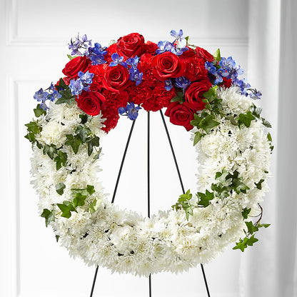 Patriotic Passion Wreath –  Enid Floral And Gifts, Enid OK