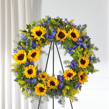 Bright Rays Wreath –  Enid Floral And Gifts, Enid OK