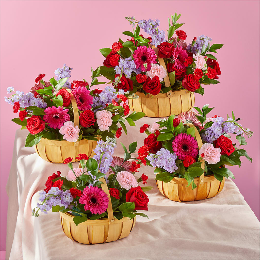 Pink Picnic Basket –  Enid Floral And Gifts, Enid OK