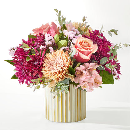 Berry Cobbler Bouquet with Ivory Vase –  Enid Floral And Gifts, Enid OK