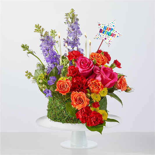 Best Year Yet Floral Cake